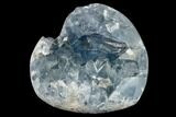 Crystal Filled Celestine (Celestite) Heart Geode - Madagascar #117333-2